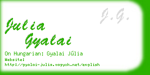 julia gyalai business card